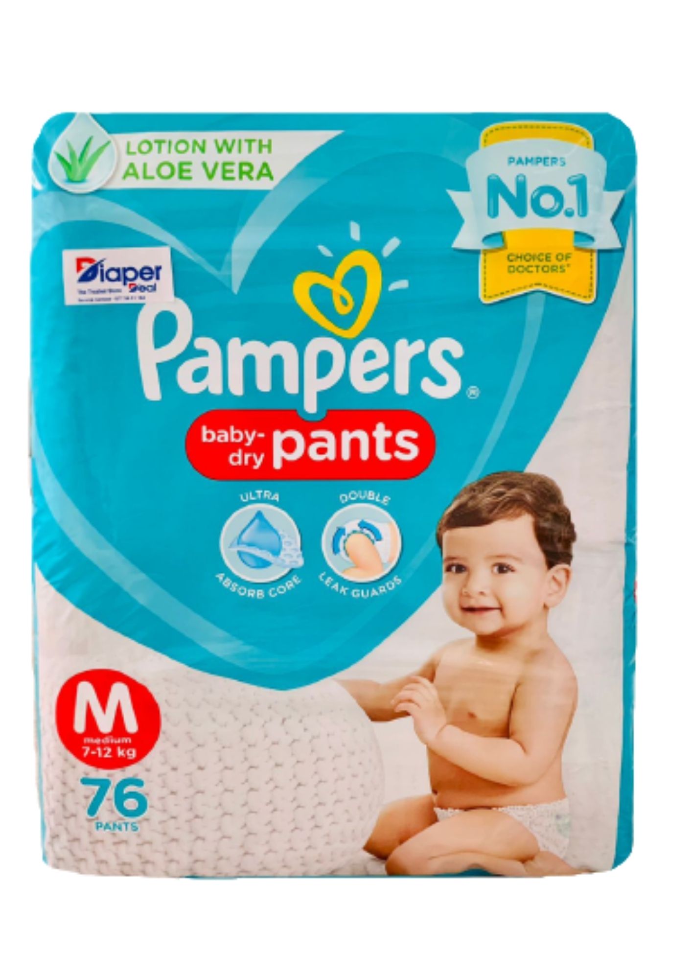 Pampers Baby Medium 76pcs [Pant] – DiaperDeal.lk